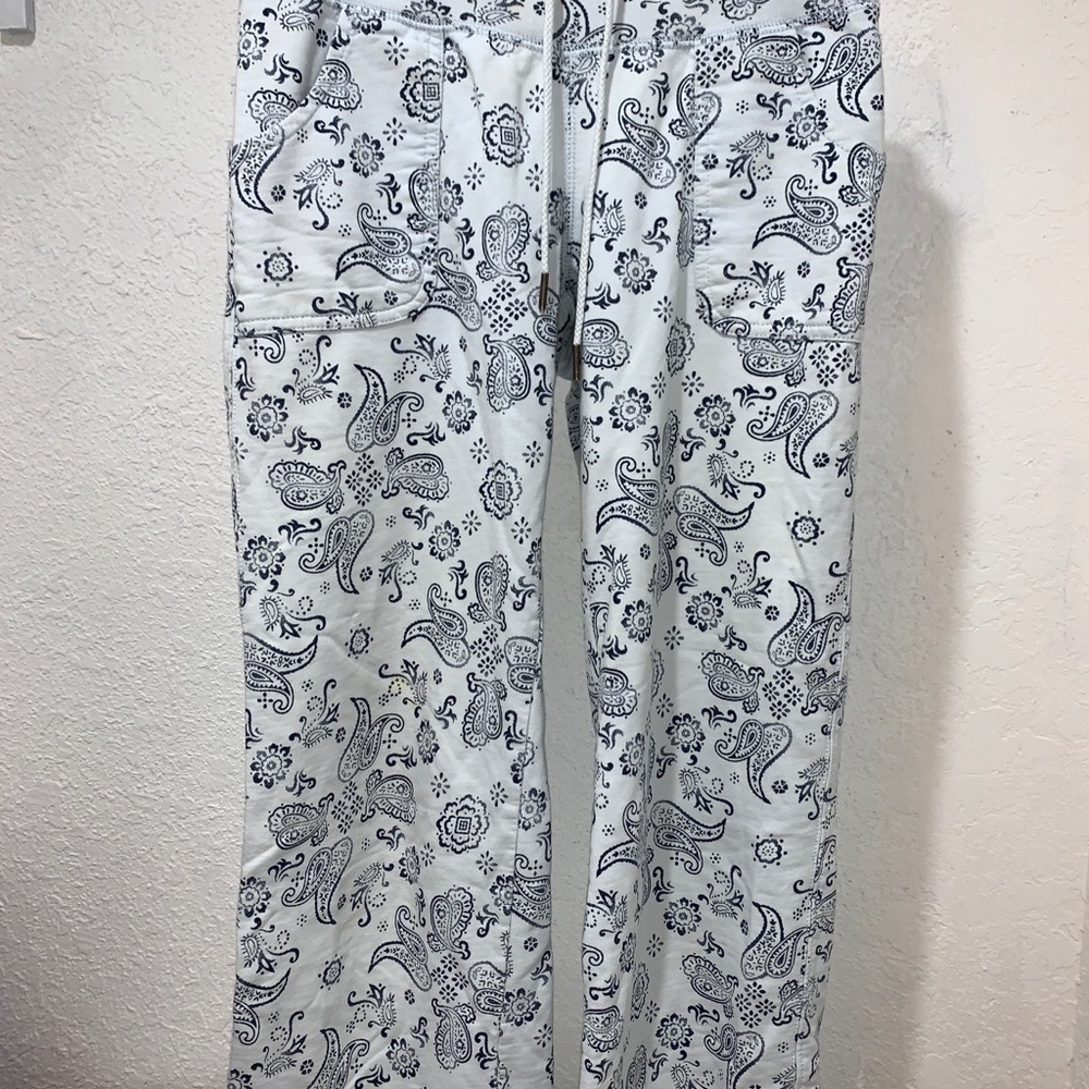 LUCKY BRAND Capri Cropped Pants Bandana XS